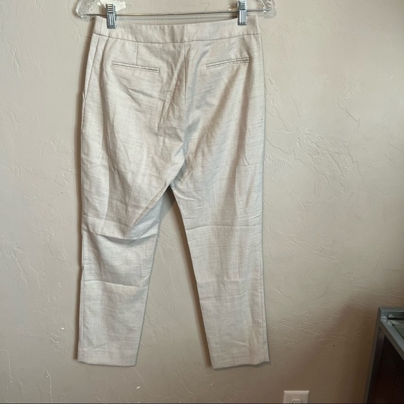 Antonio Melani Viscose Linen Crop Straight Trouser Pants - Picture 5 of 6